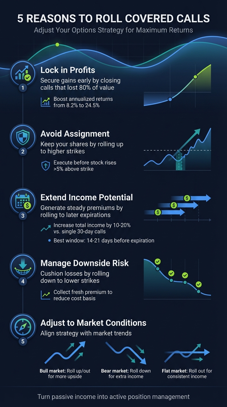 5 Key Reasons to Roll Covered Calls in Options Trading