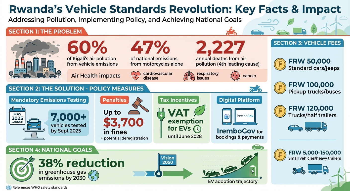 Rwanda Vehicle Emissions Standards: Key Statistics and Policy Impact