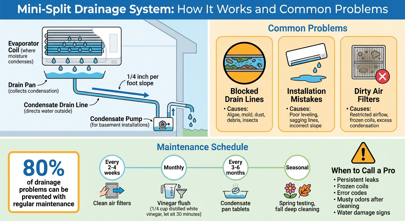 Mini-Split Drainage System: How It Works and Common Problems