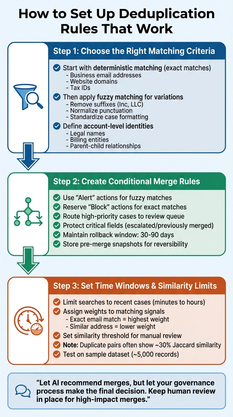 3-Step Guide to Implementing Effective Case Deduplication Rules