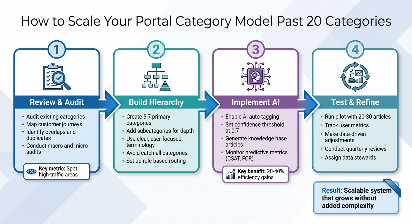 4-Step Process to Scale Portal Categories Beyond 20