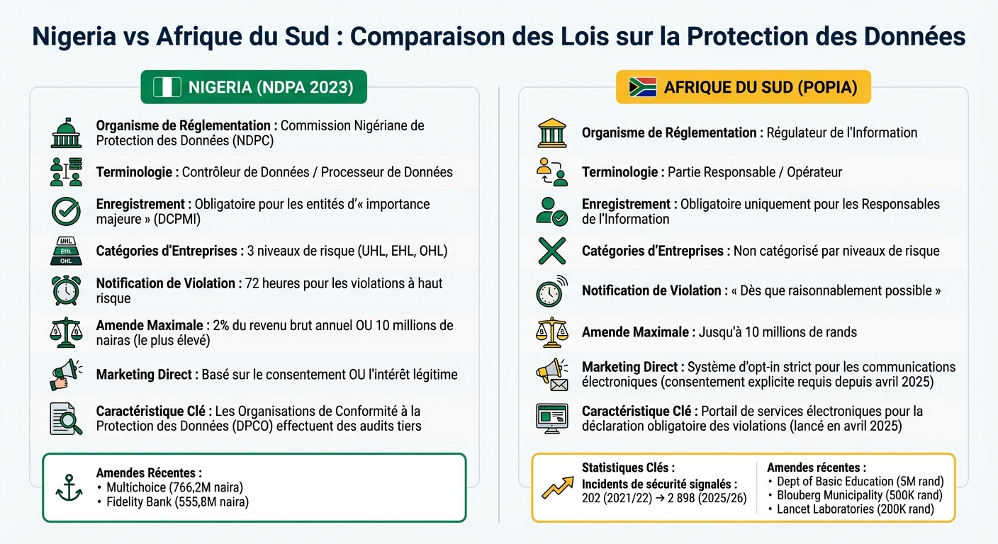 Nigeria NDPA vs South Africa POPIA: Data Protection Laws Comparison 2025