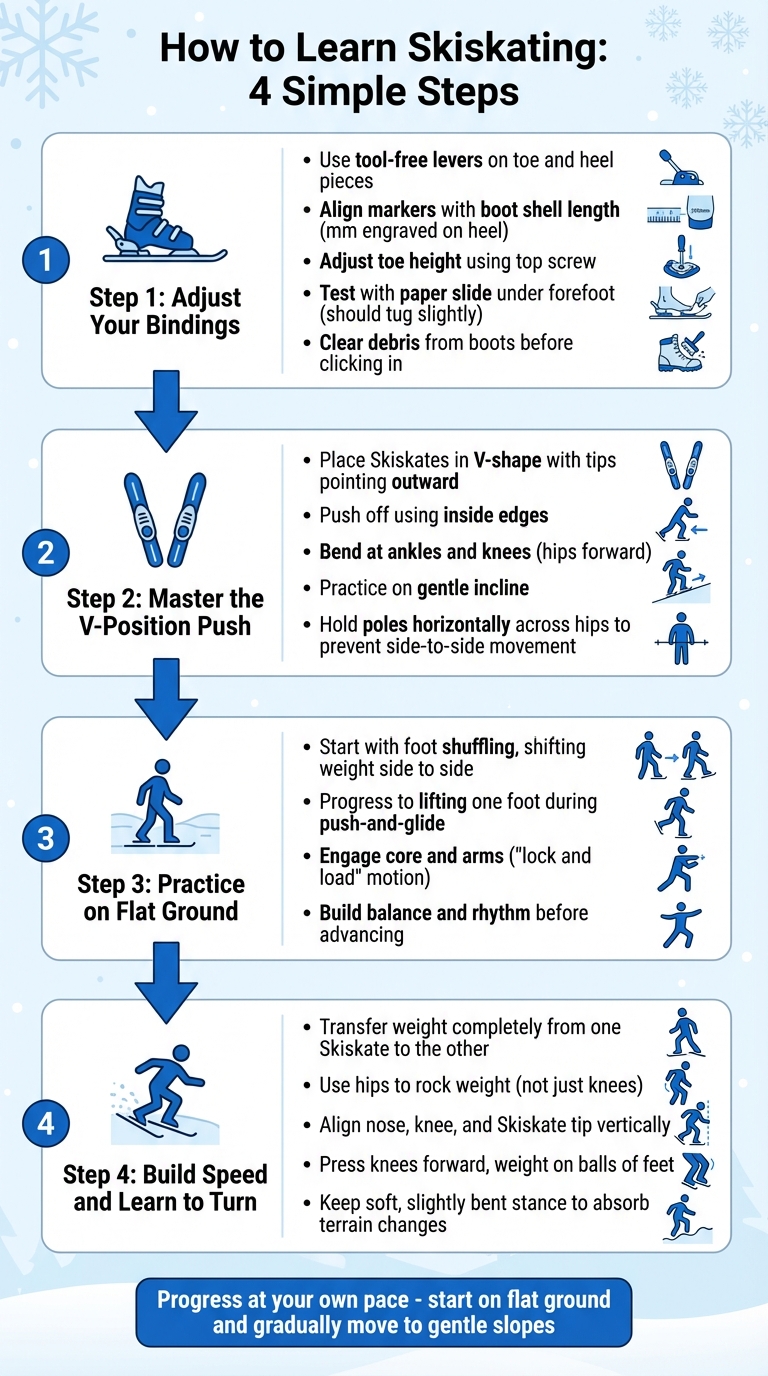 4-Step Guide to Learning Skiskating for Beginners