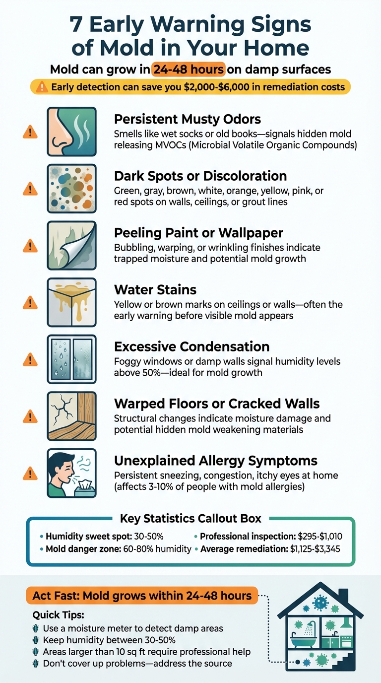 7 Early Warning Signs of Mold in Your Home