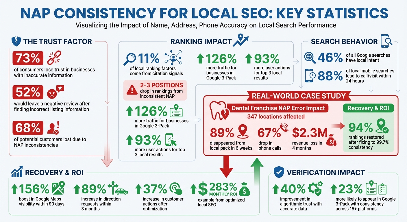 NAP Consistency Impact on Local SEO: Key Statistics and ROI