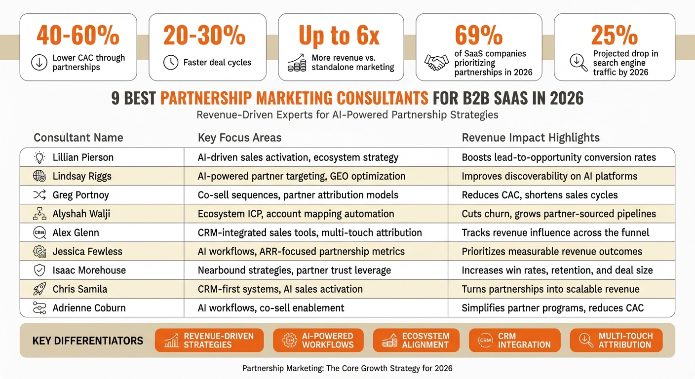 Top 9 Partnership Marketing Consultants for B2B SaaS: Expertise and Revenue Impact Comparison 2026