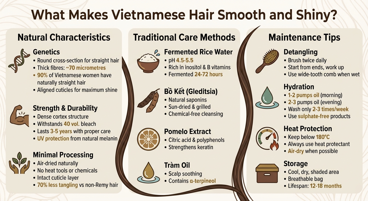 Vietnamese Hair Characteristics and Care Guide