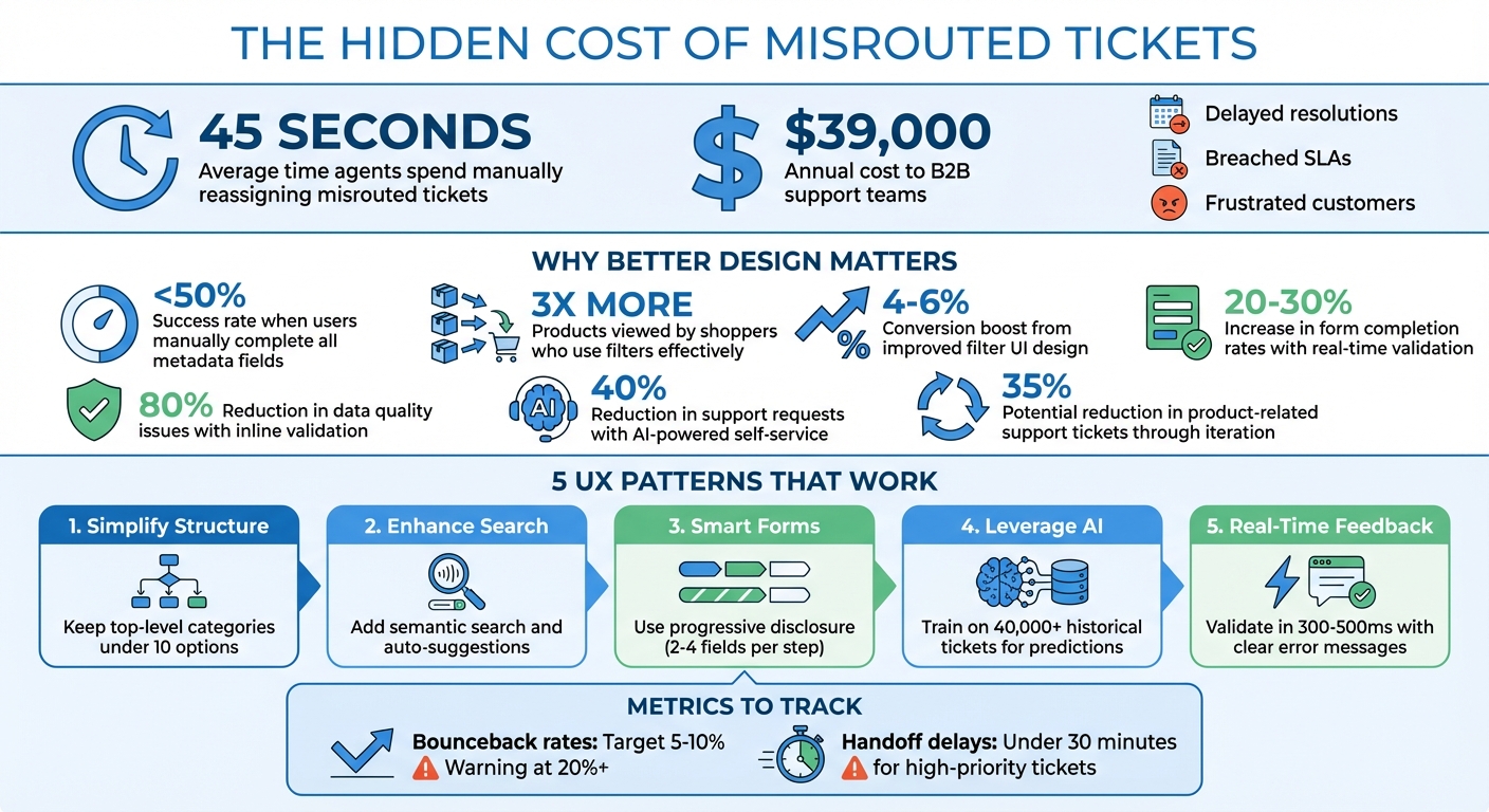 The Cost of Wrong Category Selection in B2B Support