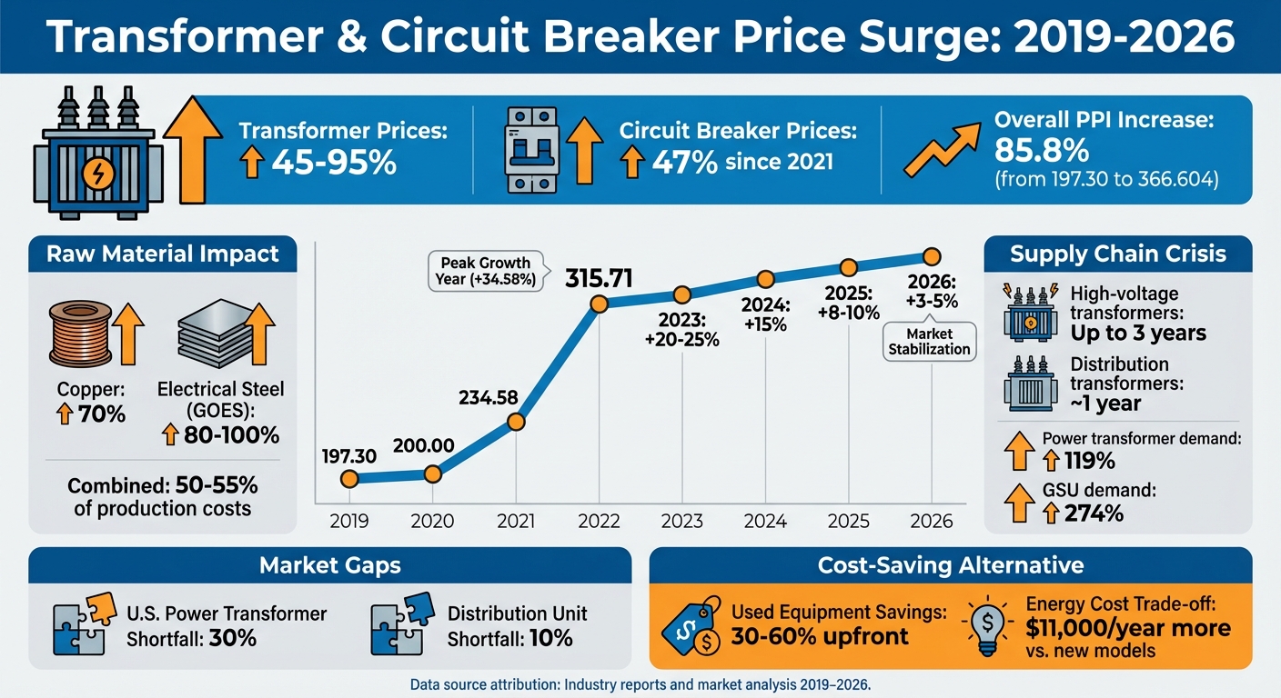 Transformer and Circuit Breaker Price Trends 2019-2026