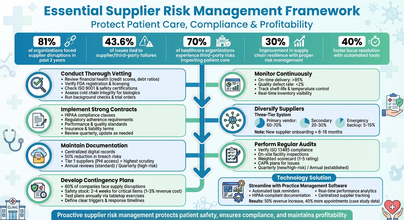 Essential Supplier Risk Management Framework for Aesthetics Clinics