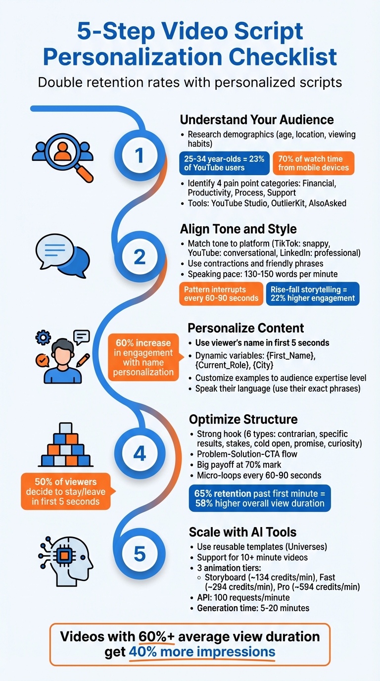 5-Step Video Script Personalization Checklist