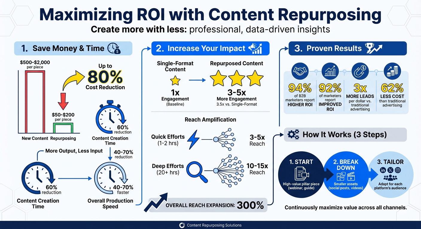 Content Repurposing ROI: Cost Savings and Engagement Statistics