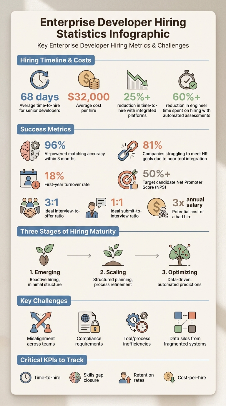 Enterprise Developer Hiring: Key Metrics and Challenges