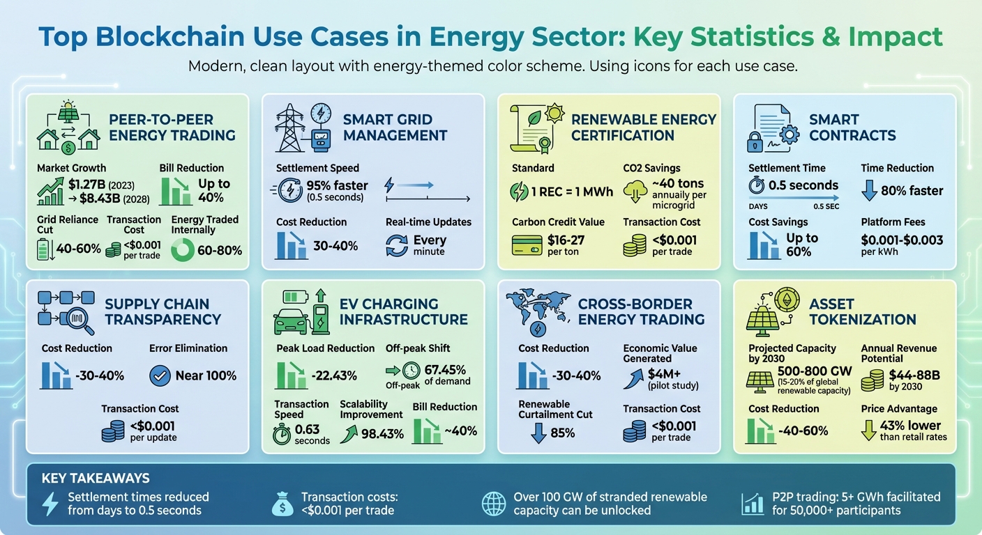 Blockchain Use Cases in Energy Sector: Key Statistics and Benefits