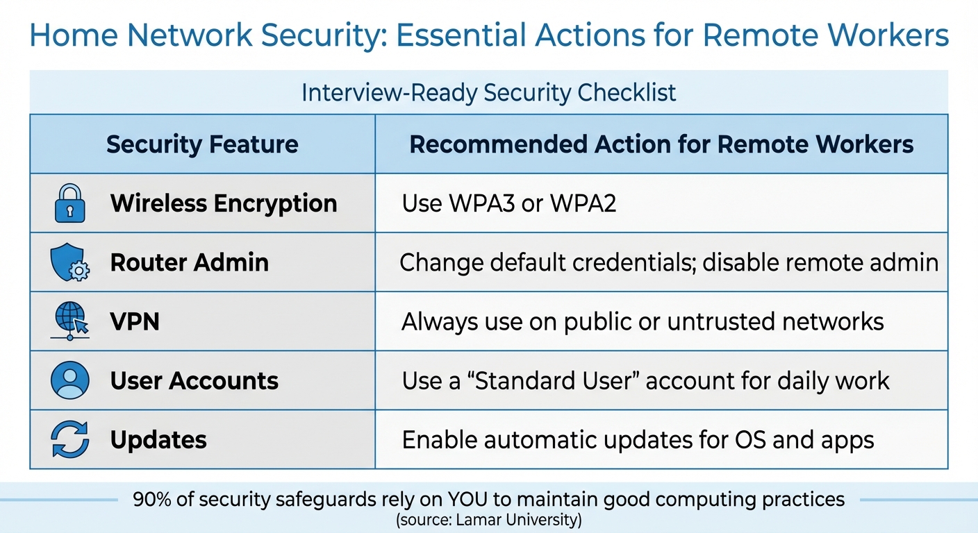 Home Network Security Checklist for Remote Tech Workers