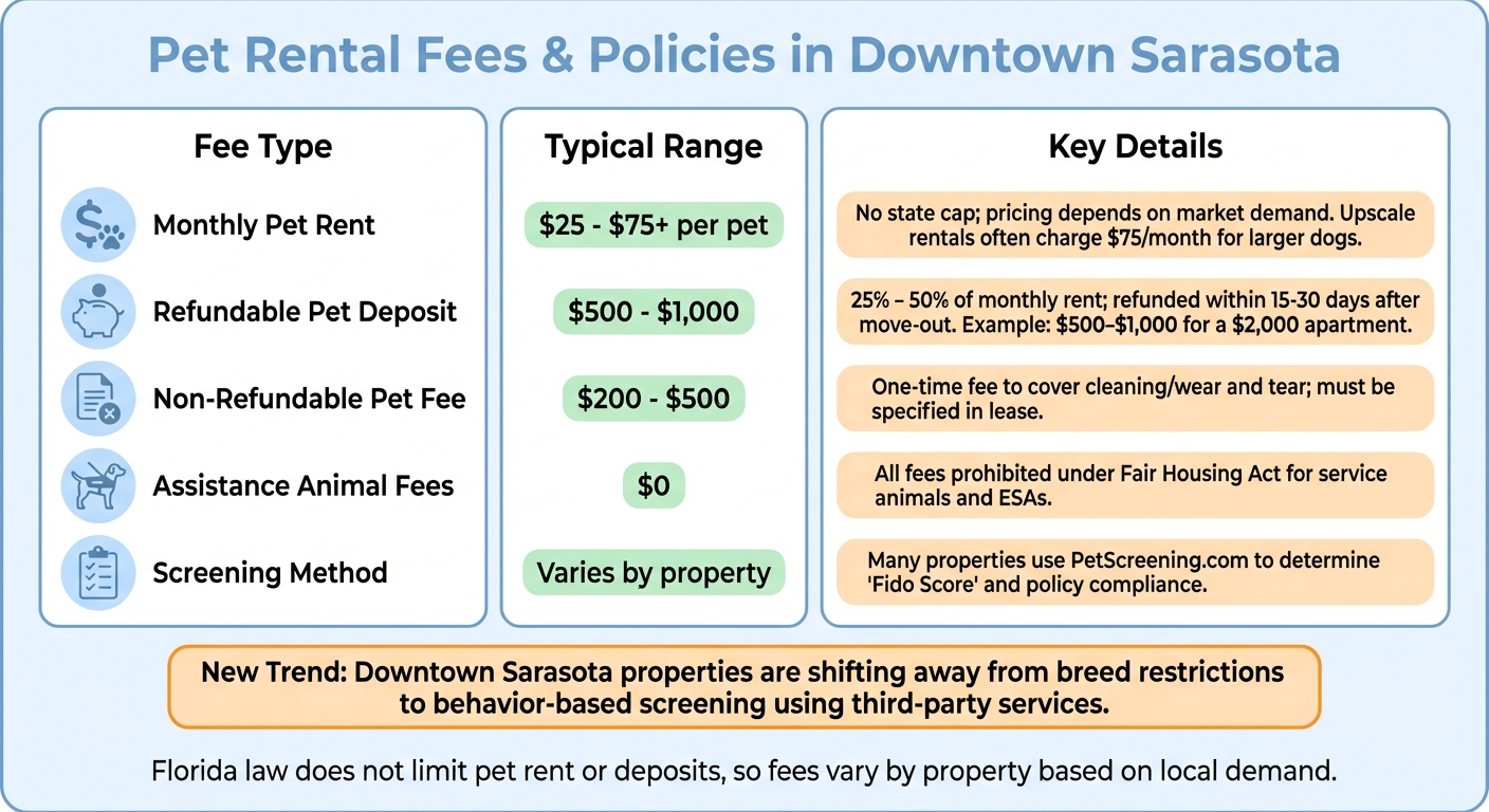 Pet Rental Fees and Policies in Downtown Sarasota