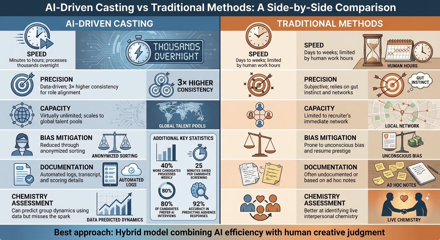 AI-Driven vs Traditional Casting Methods Comparison