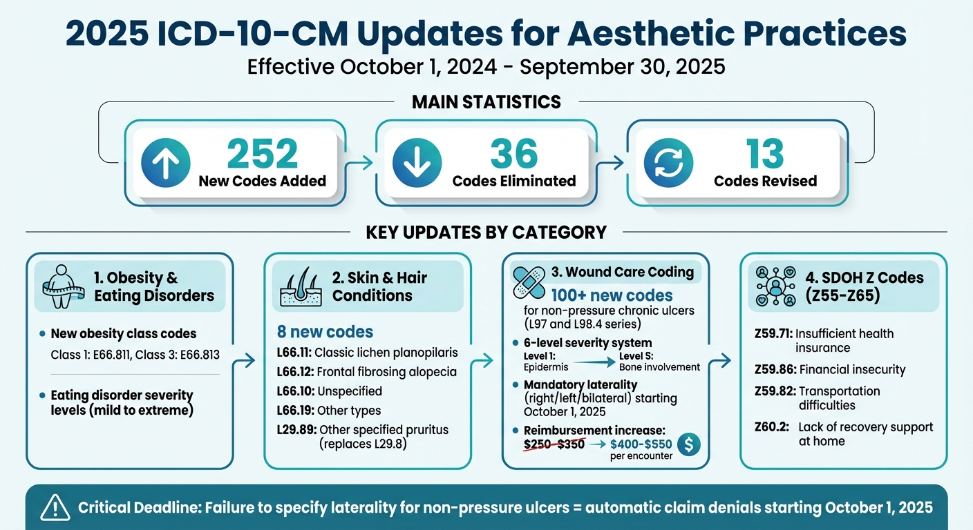 2025 ICD-10-CM Updates for Aesthetic Practices: Key Changes and New Codes