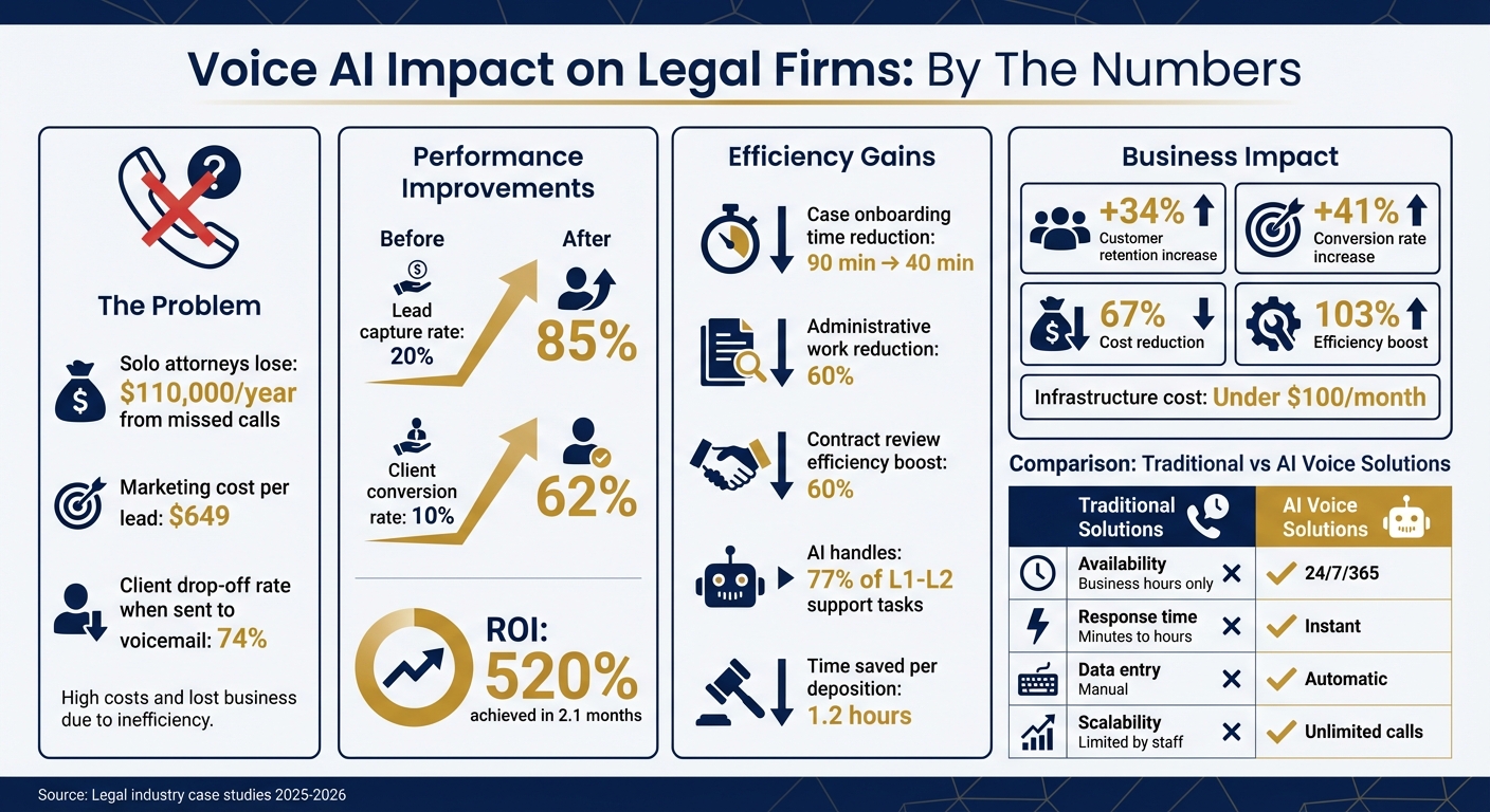 Voice AI ROI and Performance Metrics for Legal Firms