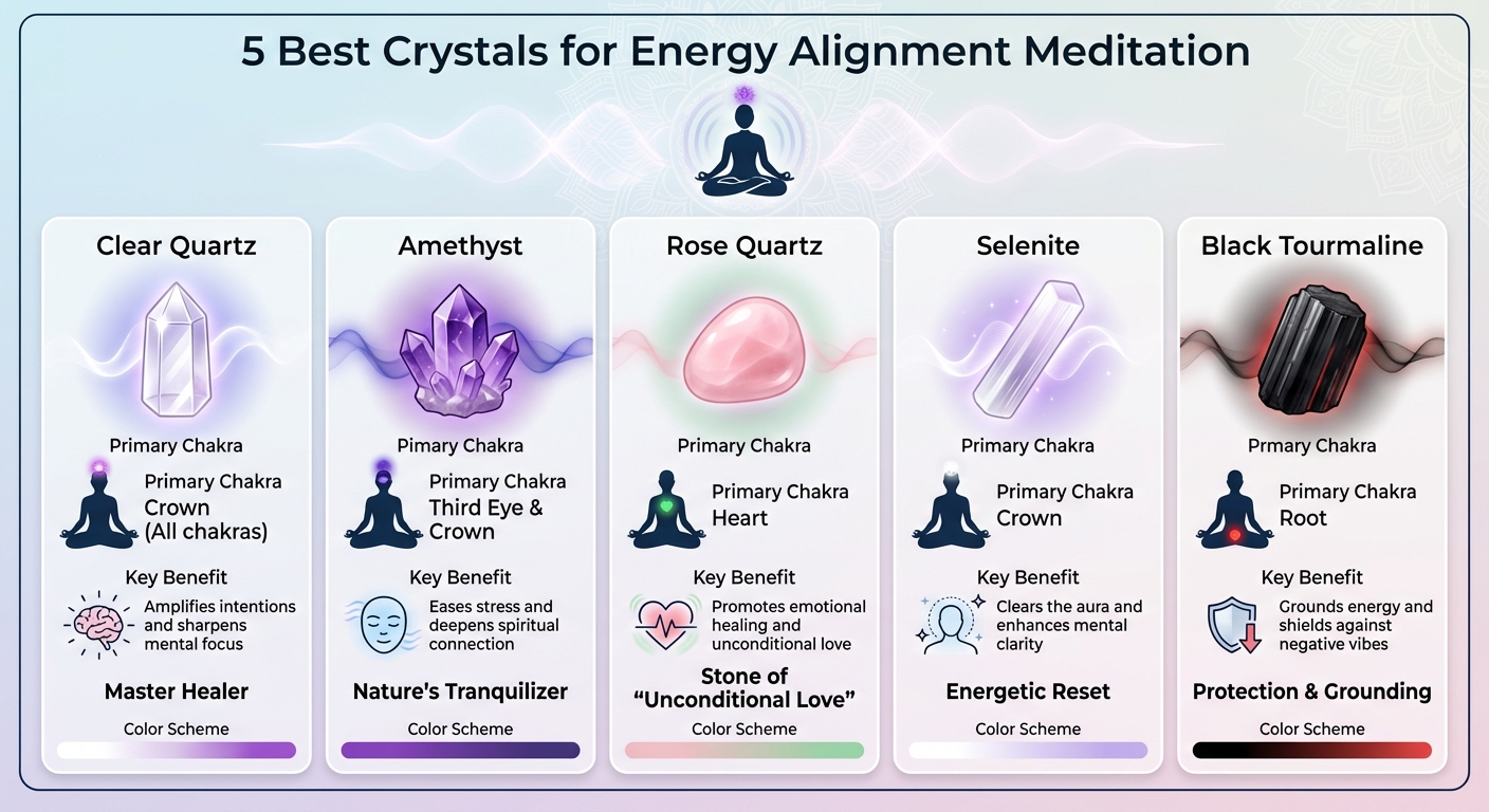 5 Best Crystals for Meditation: Chakras and Energy Benefits Guide