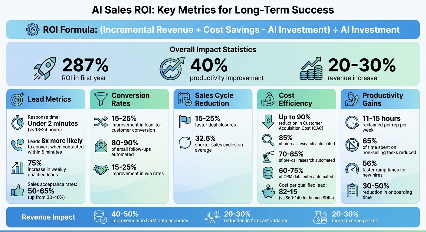 AI Sales ROI Key Metrics and Performance Improvements