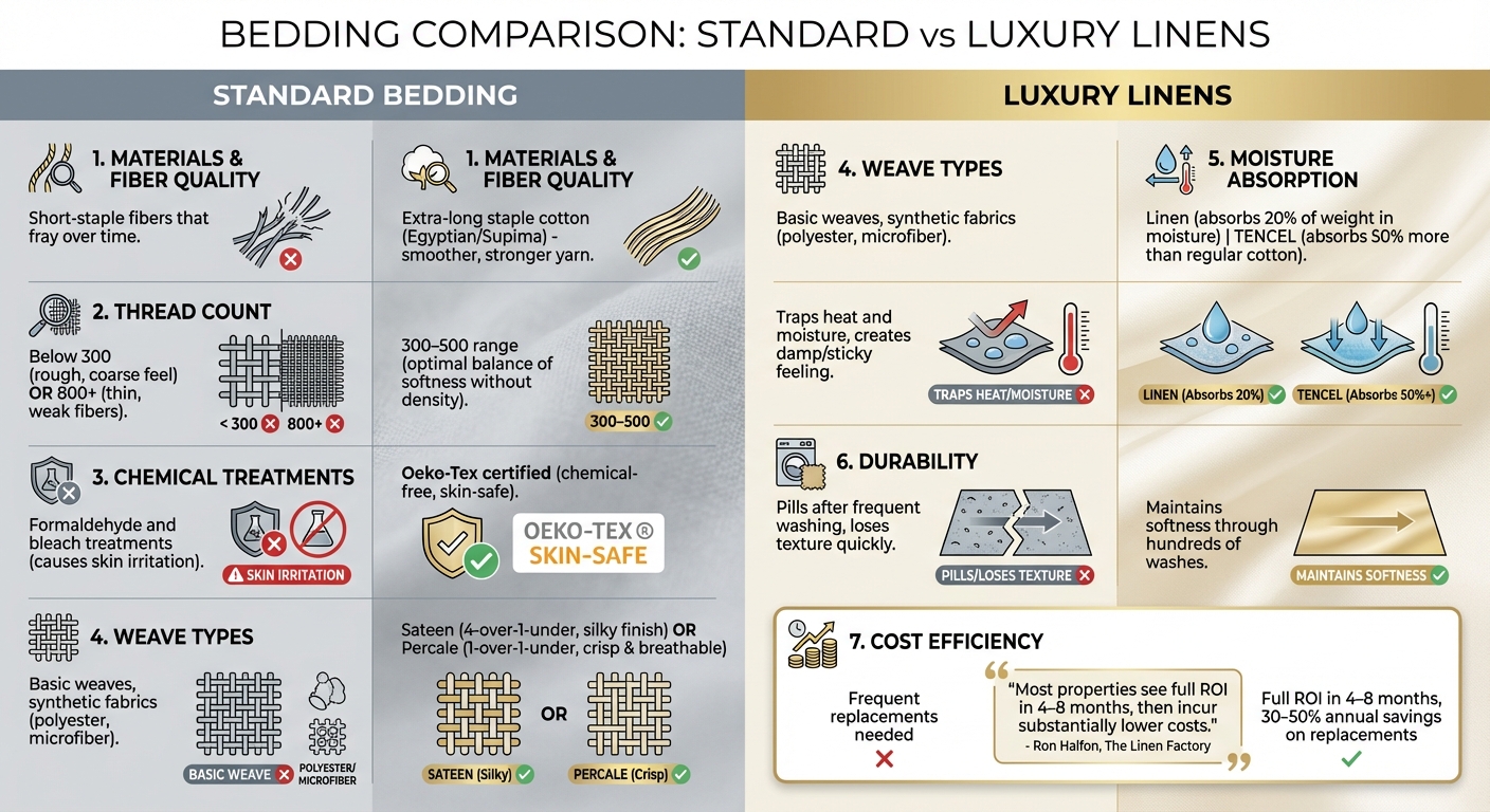 Standard vs Luxury Linens: Material Comparison and Benefits