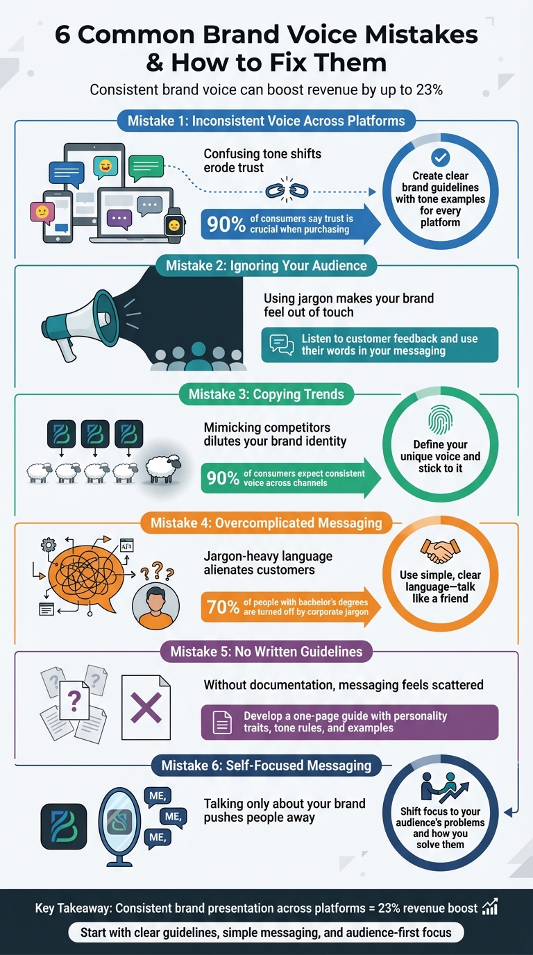 6 Common Brand Voice Mistakes and How to Fix Them