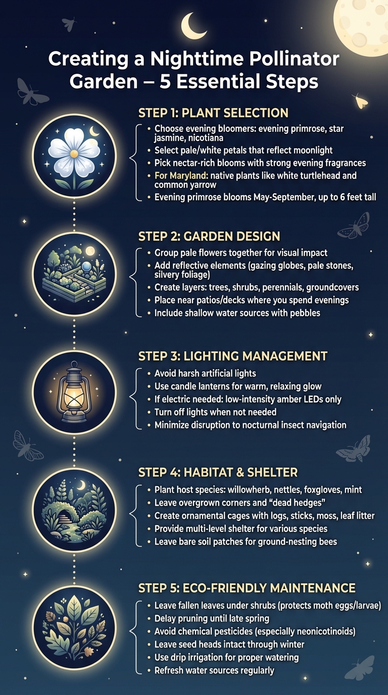 5 Essential Steps to Create a Nighttime Pollinator Garden