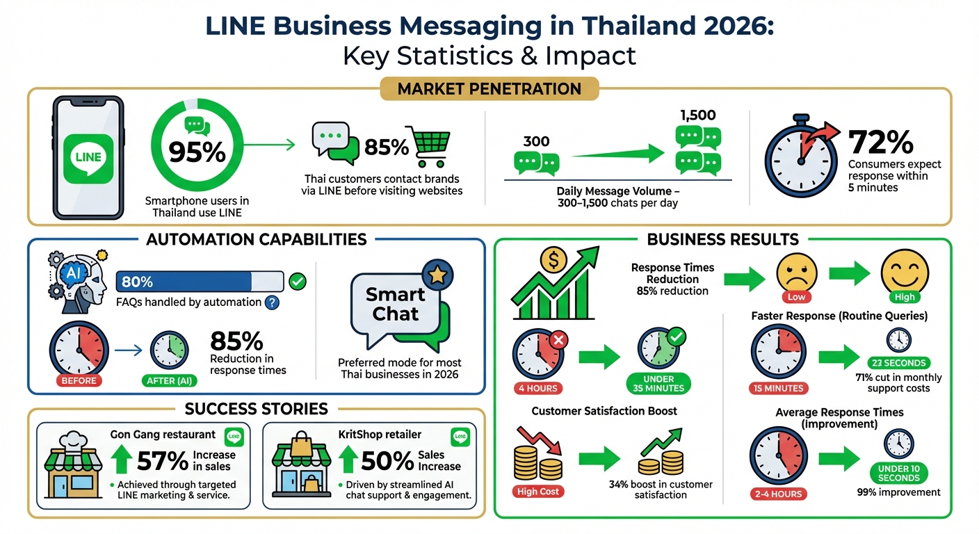 LINE Business Messaging Statistics Thailand 2026: Key Metrics and Performance Improvements