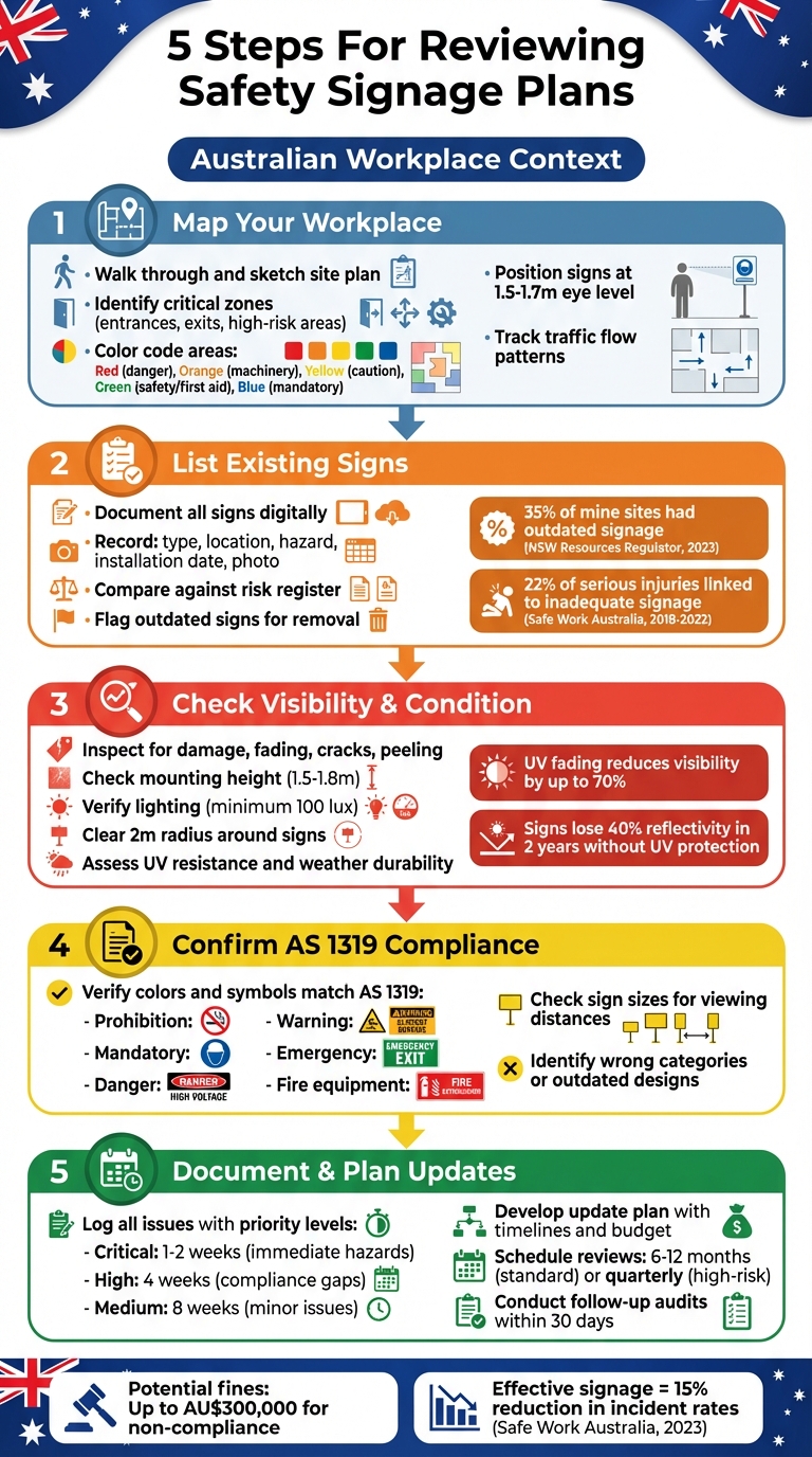 5-Step Safety Signage Review Process for Australian Workplaces