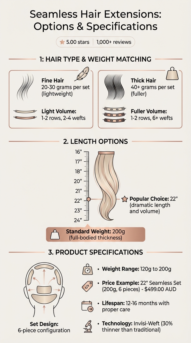 Hair Extension Selection Guide: Matching Weight, Length and Hair Type