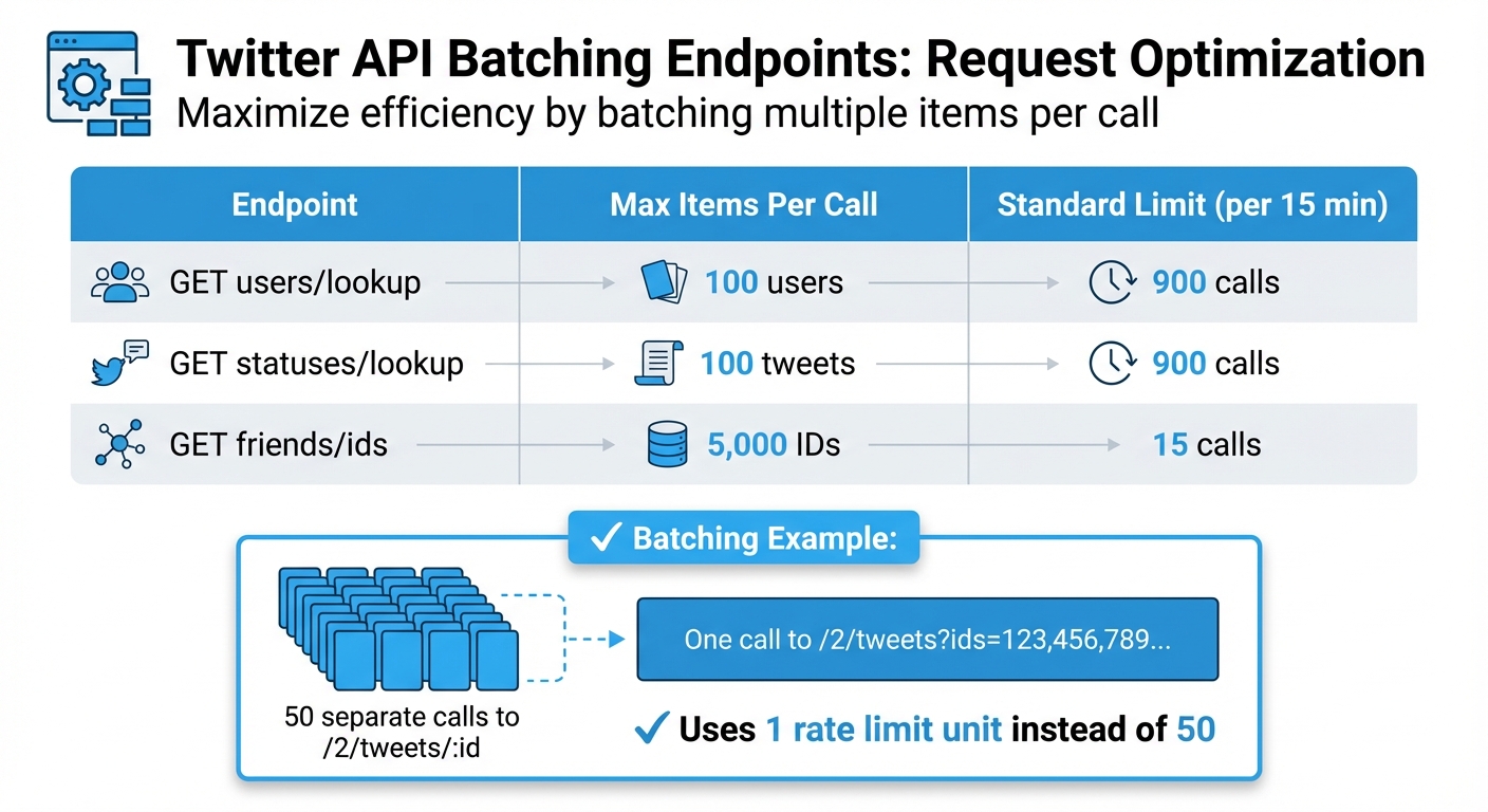 Twitter API Rate Limit Comparison: Batching Endpoints and Request Limits