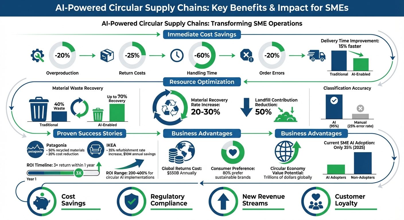 AI-Powered Circular Supply Chain Benefits and Impact Statistics for SMEs