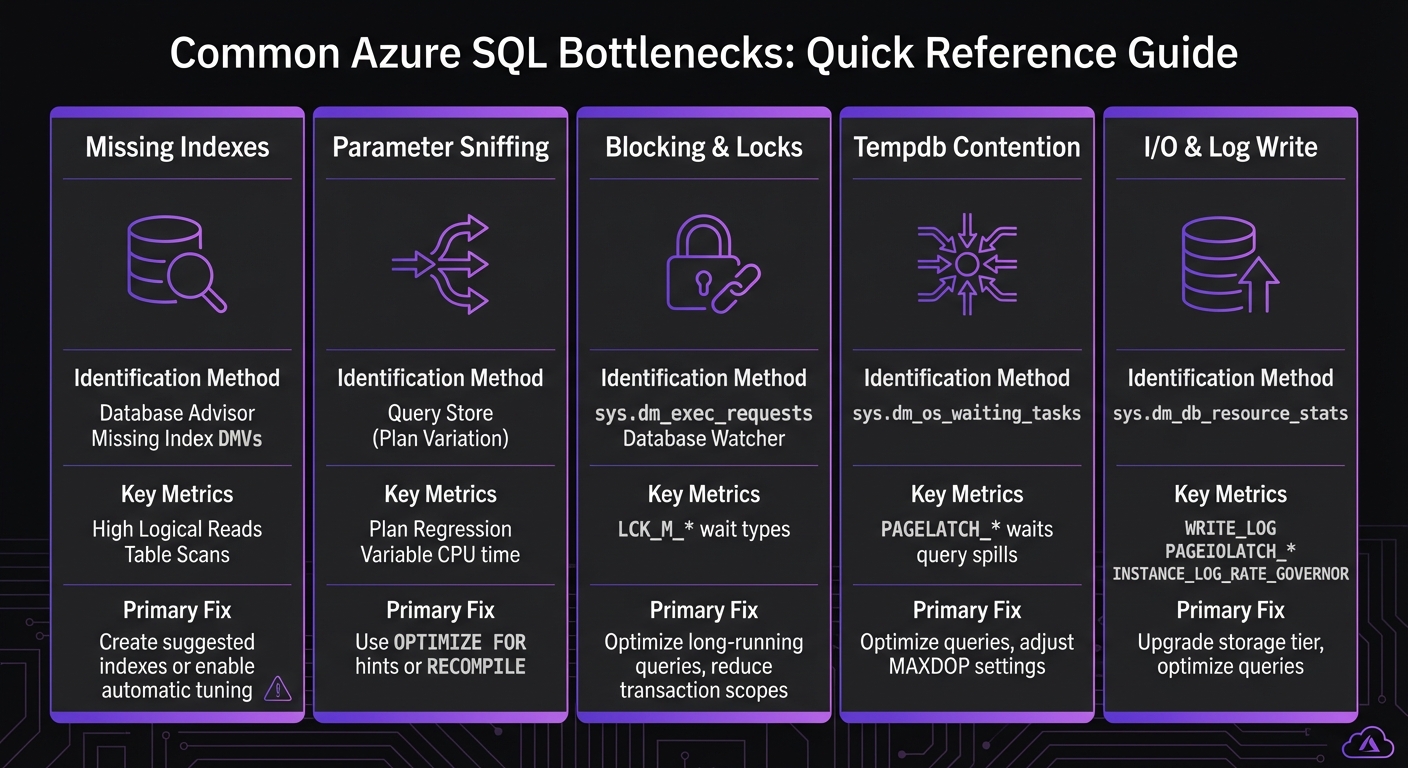Azure SQL Database Bottlenecks: Identification Methods and Key Metrics