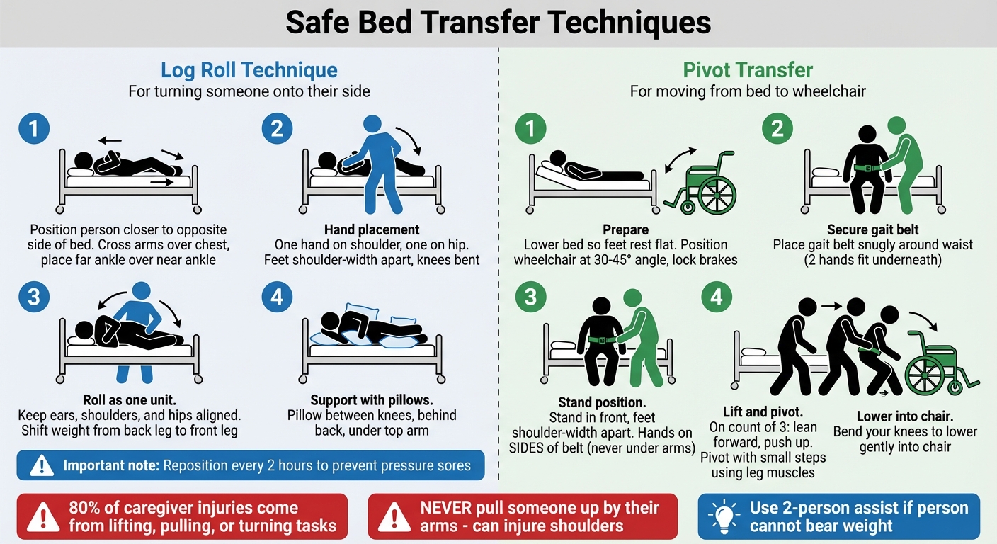 Safe Bed Transfer Techniques for Caregivers: Step-by-Step Guide