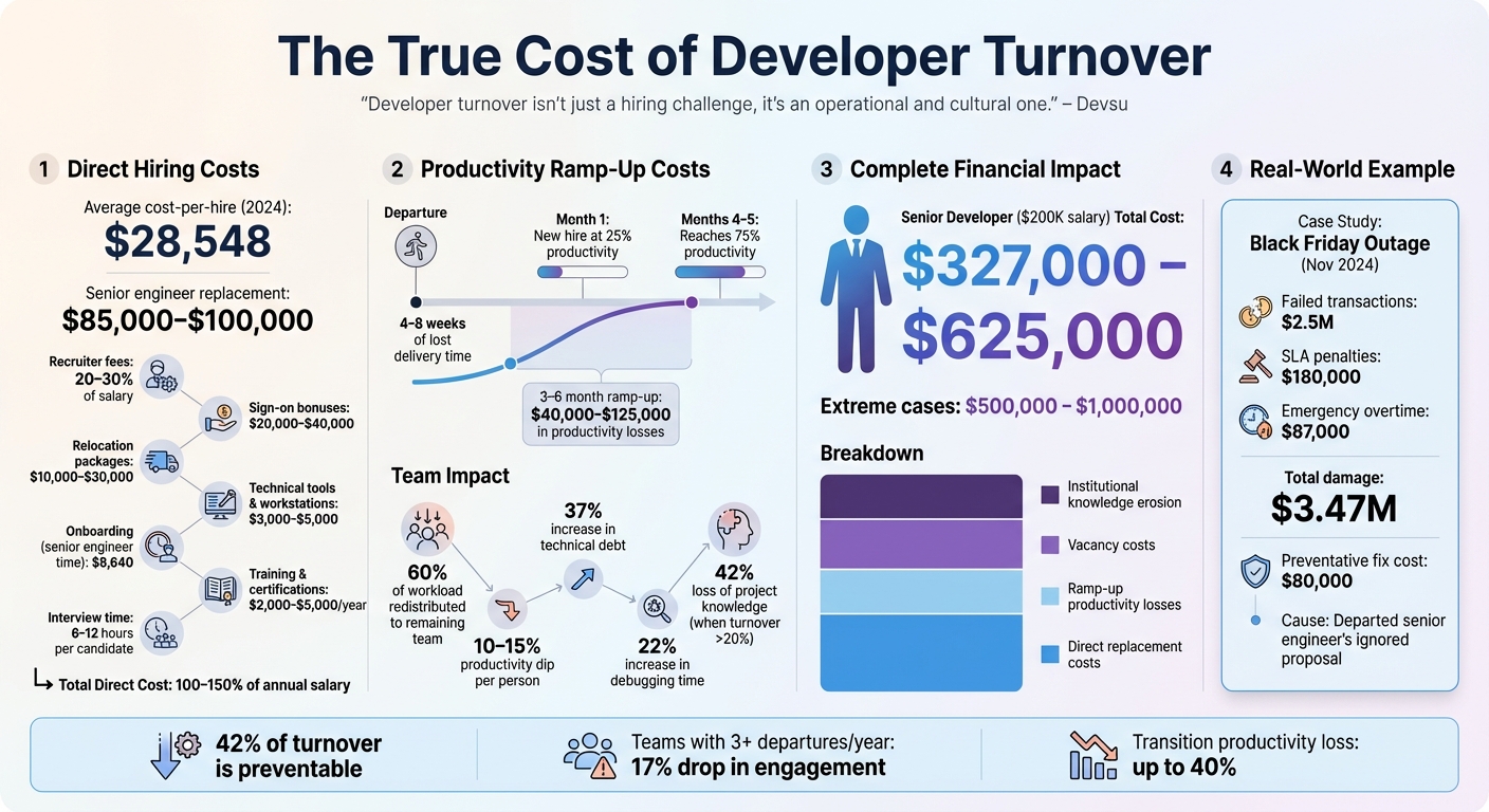 The True Cost of Developer Turnover: Financial Impact and Hidden Expenses