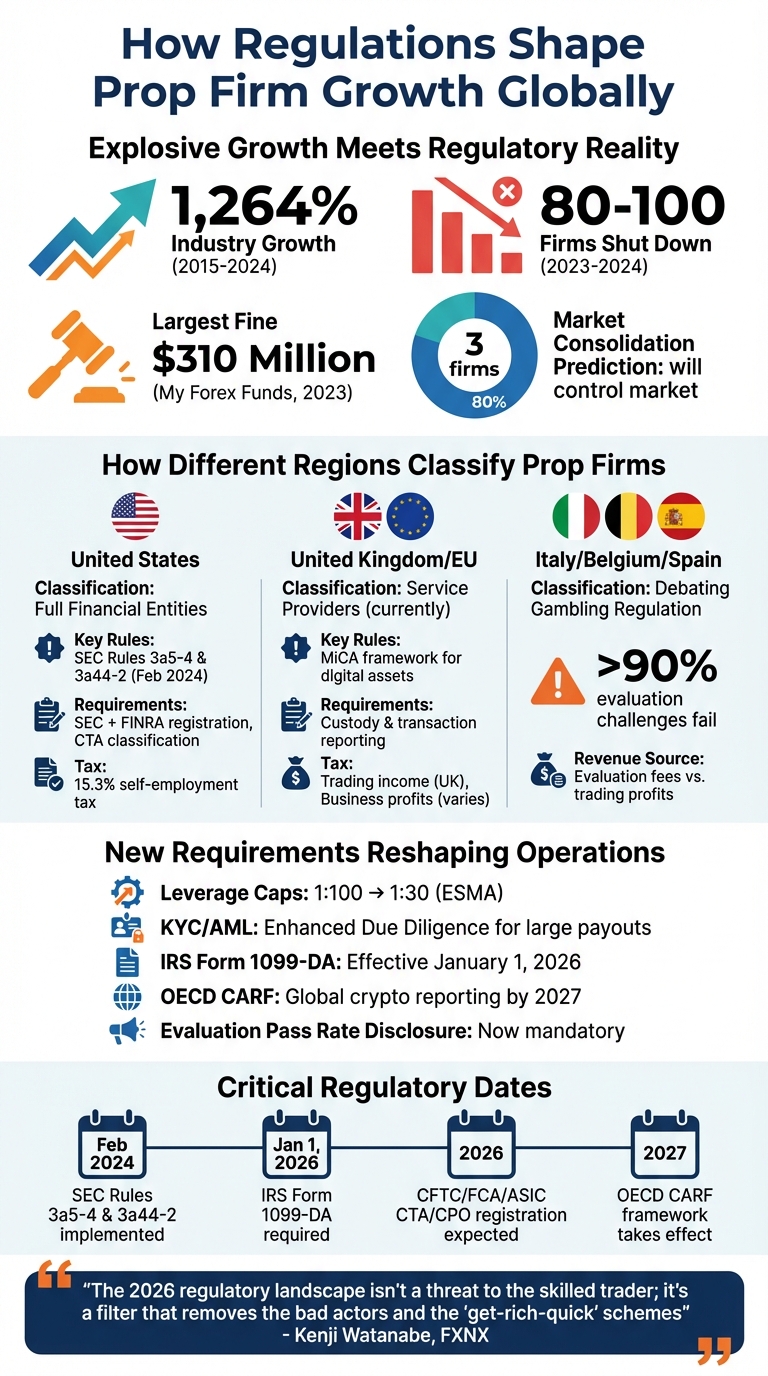 Global Prop Trading Regulation Impact: Key Statistics and Regional Differences 2023-2026