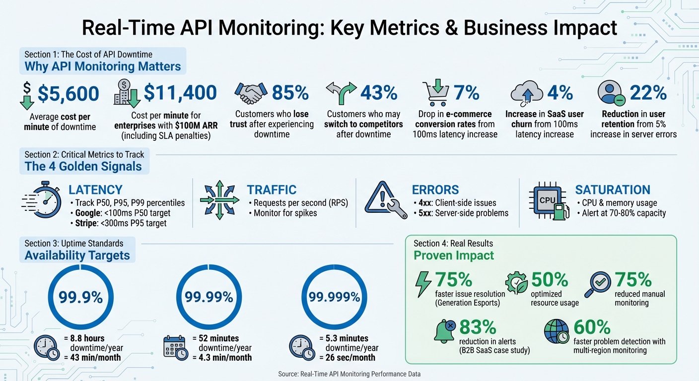 Real-Time API Monitoring: Key Metrics and Business Impact Statistics