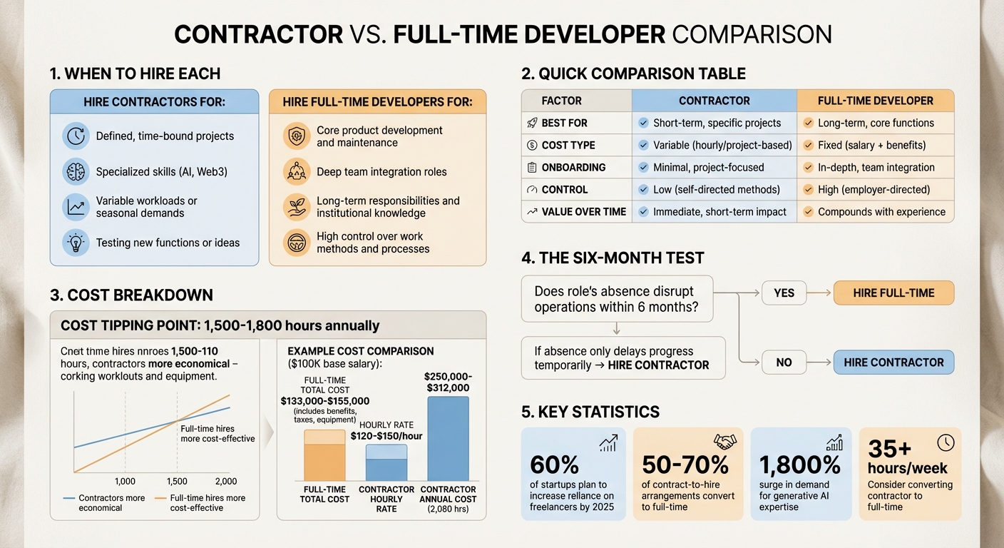 Contractor vs Full-Time Developer: Complete Comparison Guide