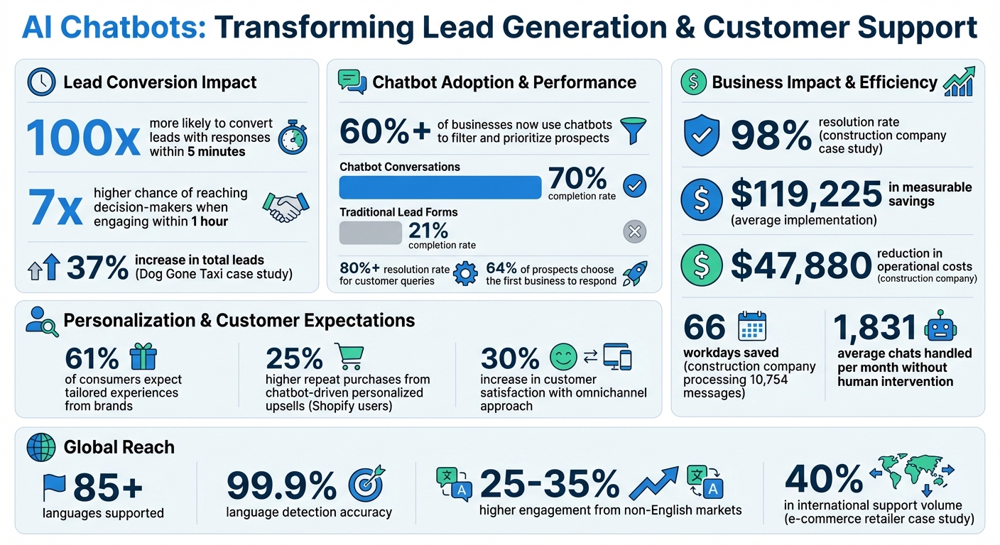 AI Chatbot Benefits: Key Statistics for Lead Generation and Customer Support