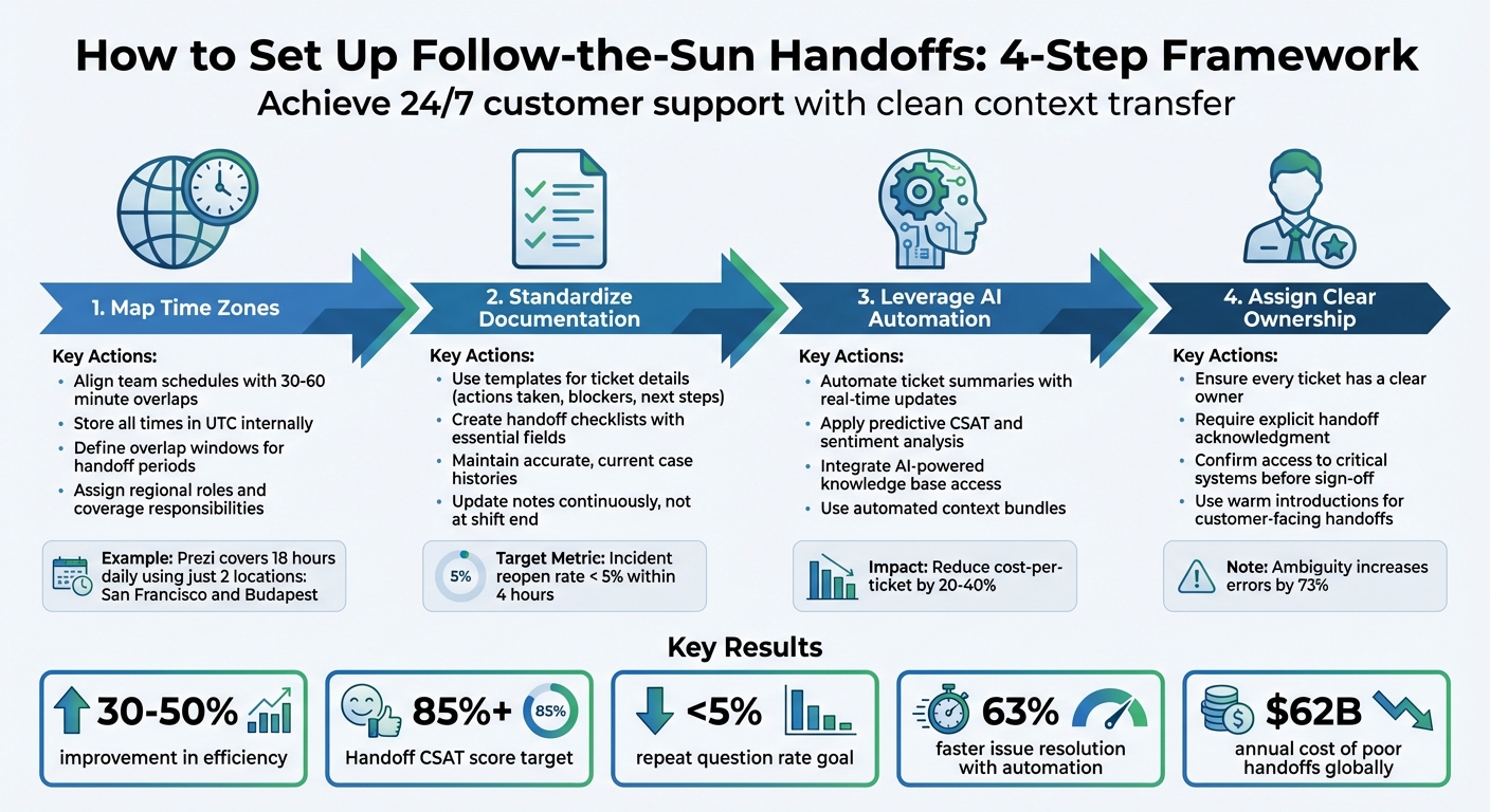 4-Step Framework for Follow-the-Sun Support Handoffs