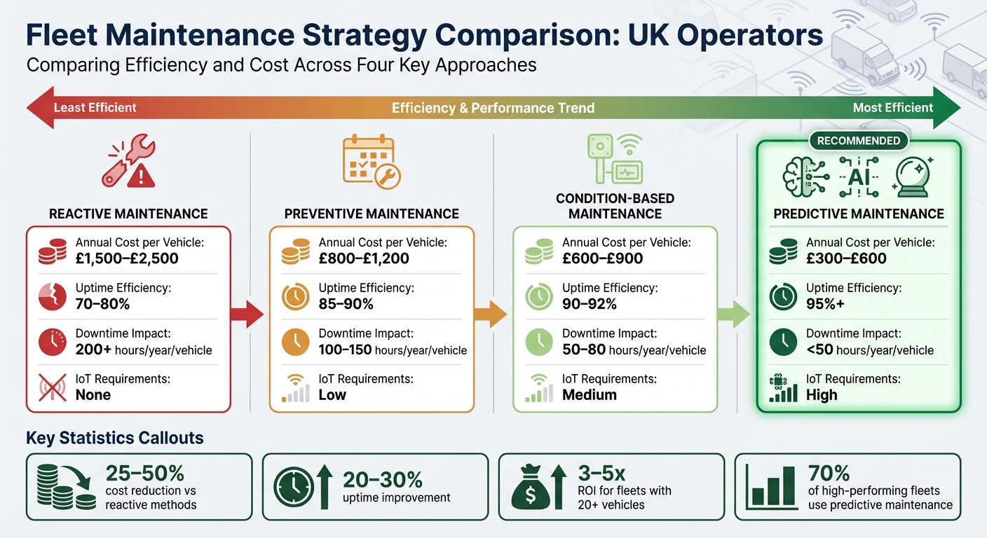 Fleet Maintenance Strategy Comparison: Costs, Uptime and ROI