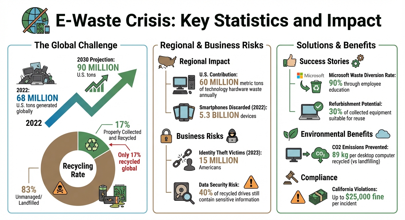 Global E-Waste Statistics and Impact 2022-2030
