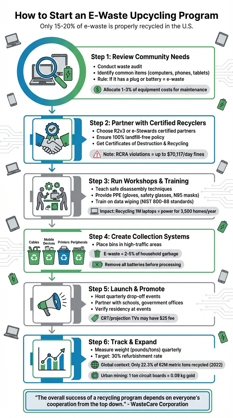6-Step Guide to Starting an E-Waste Upcycling Program