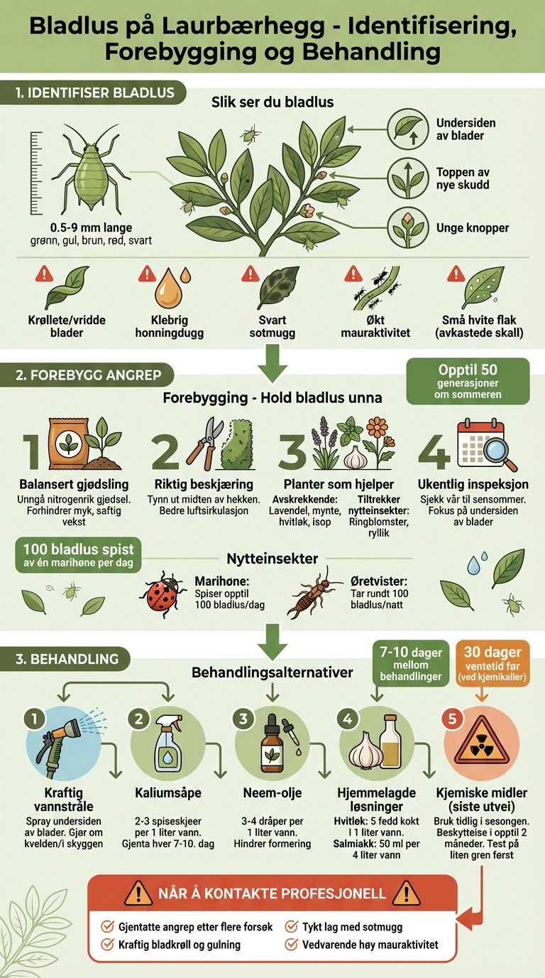 Komplett guide til forebygging og behandling av bladlus på laurbærhegg