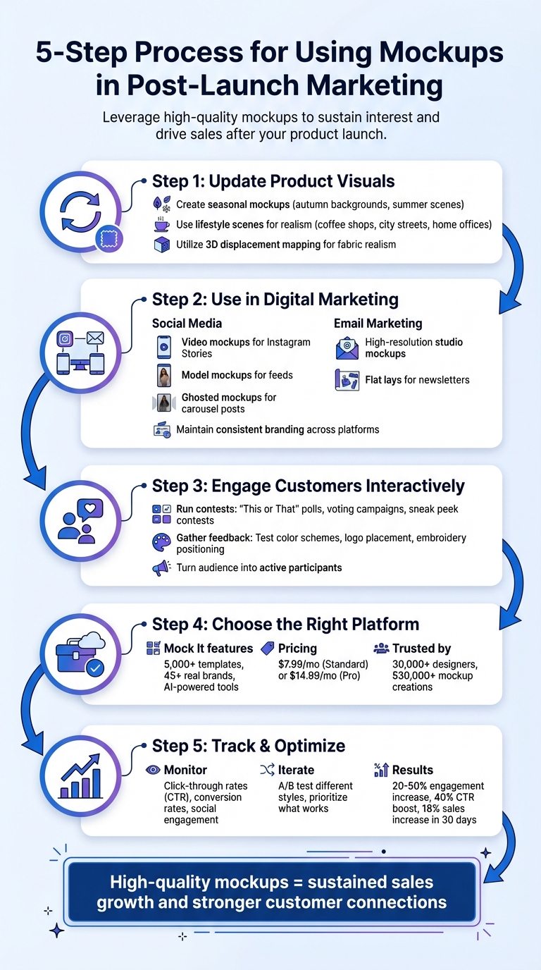 5-Step Process for Using Mockups in Post-Launch Marketing