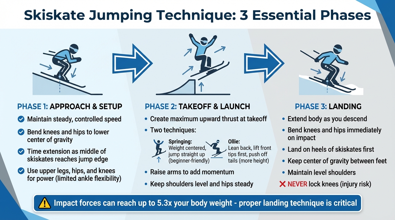 How to Jump on Skiskates: 3-Step Technique Guide