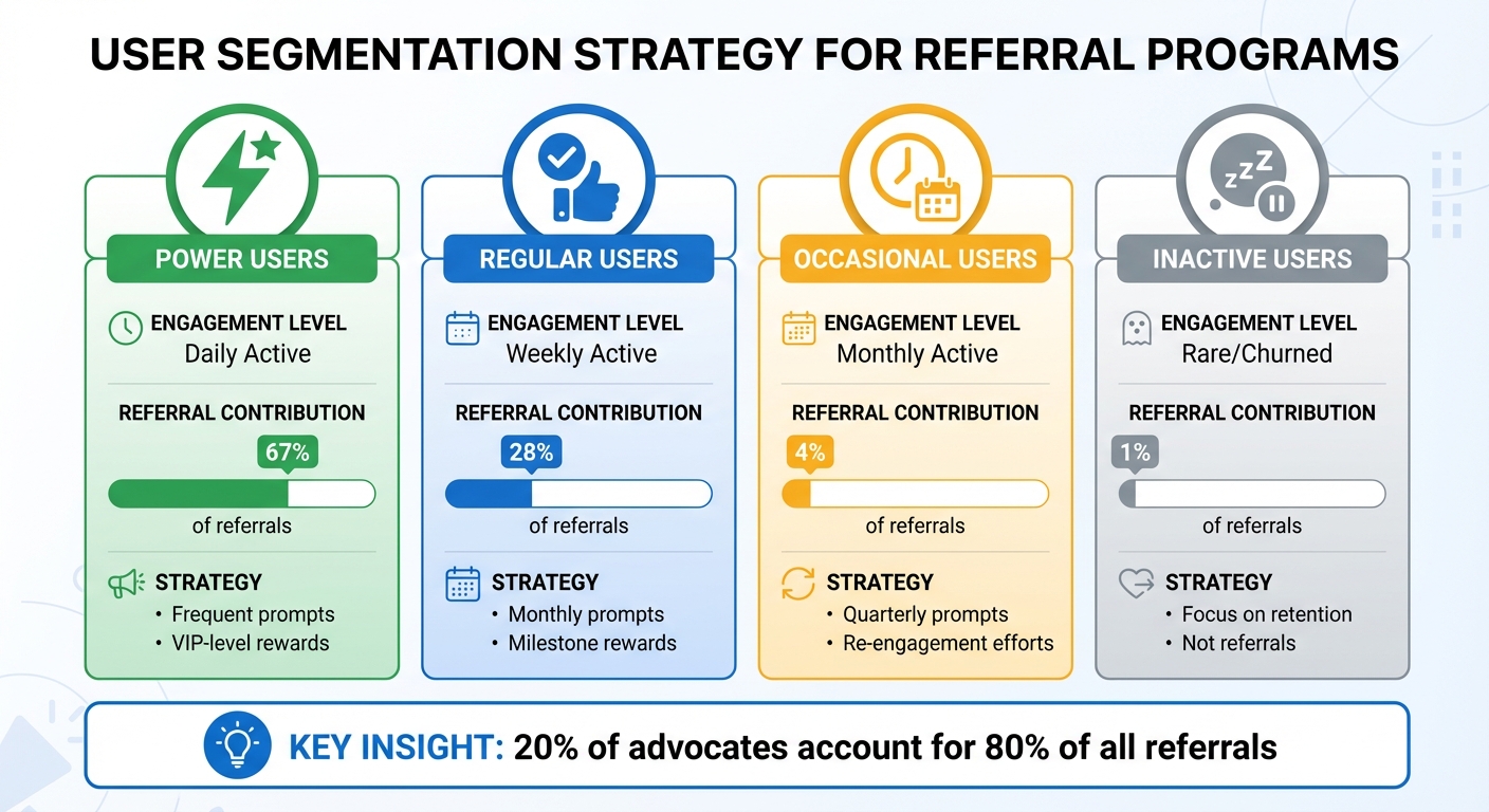User Segmentation Strategy for Referral Programs by Engagement Level