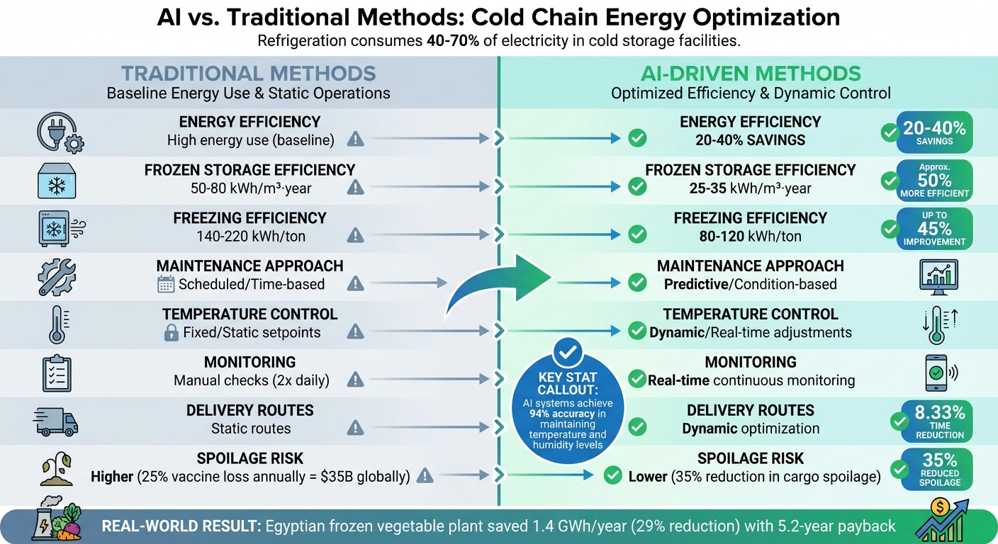 AI vs Traditional Cold Chain Energy Management: Efficiency Comparison