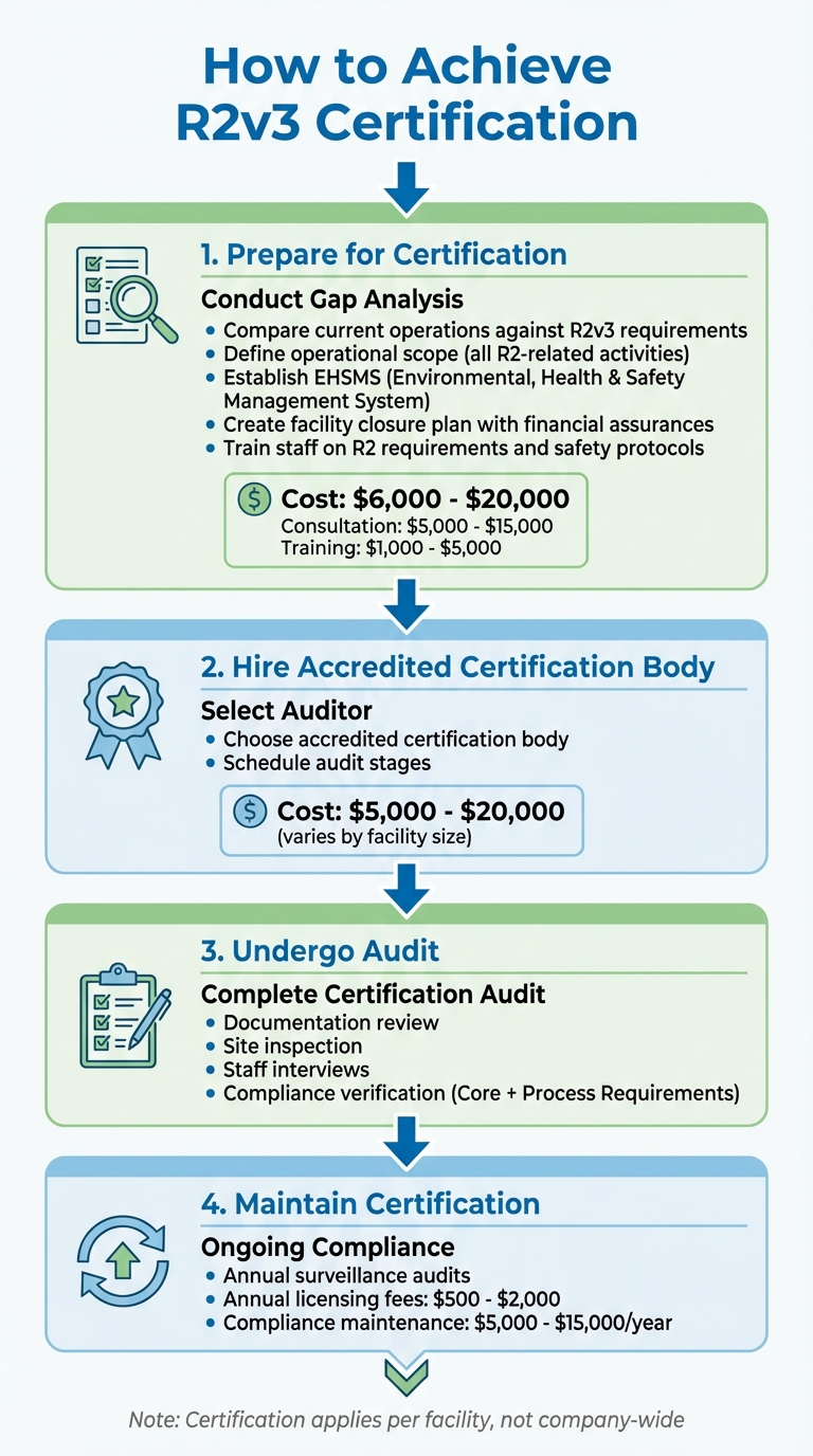 R2v3 Certification Process: 4 Steps to Achieve Compliance